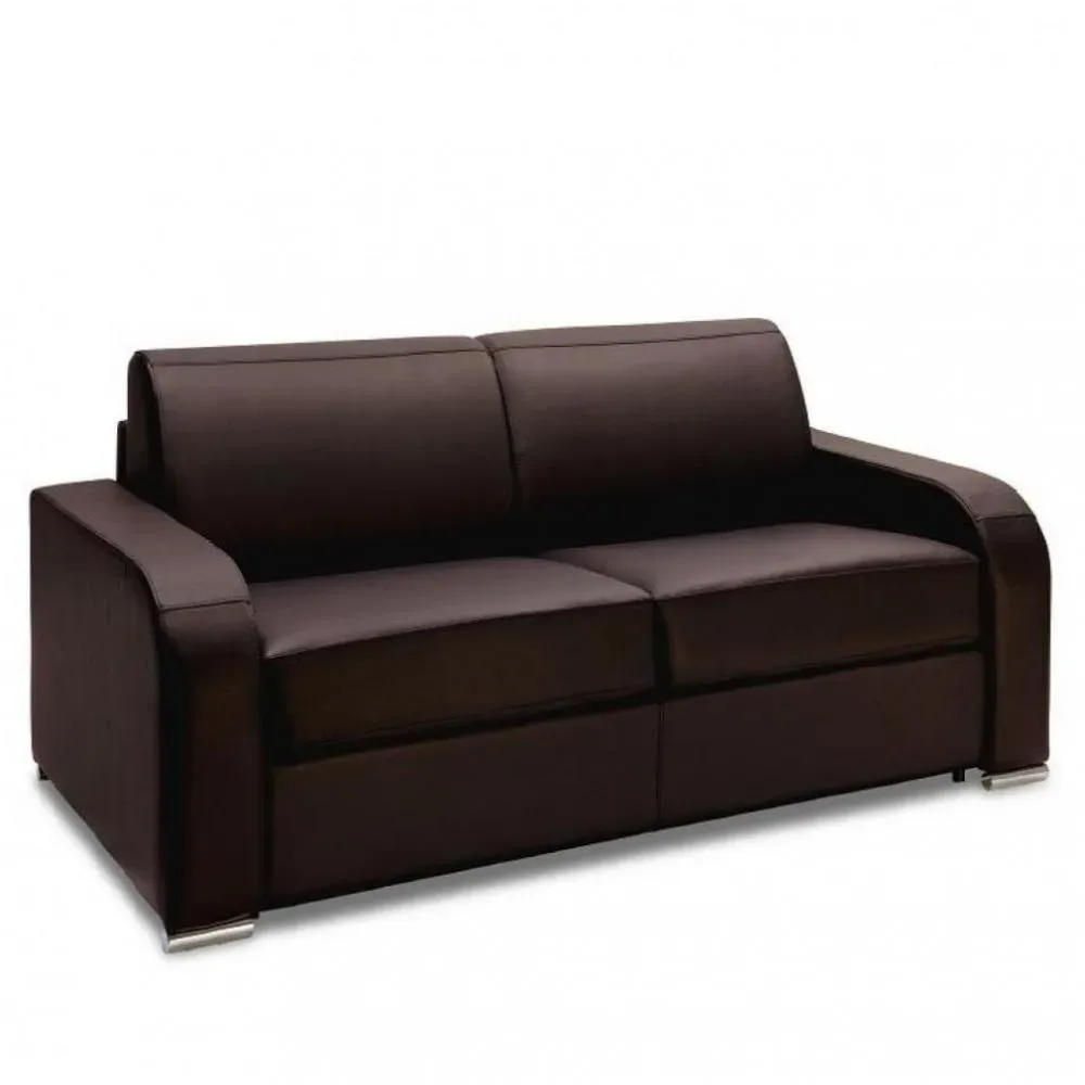 Canapé fixe 2 places SOFIA 175 cm tweed luna chocolat