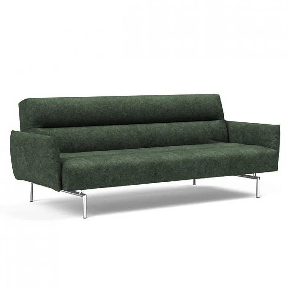 INNOVATION LIVING  Canapé lit JILLIS ARMS avec accoudoirs tissu Avella Pine Green