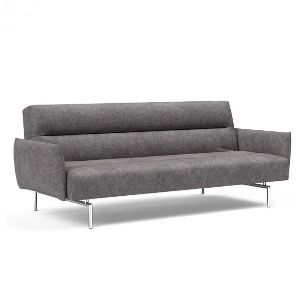 INNOVATION LIVING  Canapé lit JILLIS ARMS avec accoudoirs tissu Avella Warm Grey