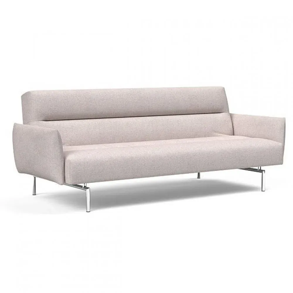 INNOVATION LIVING  Canapé lit JILLIS ARMS avec accoudoirs tissu Weda Sand