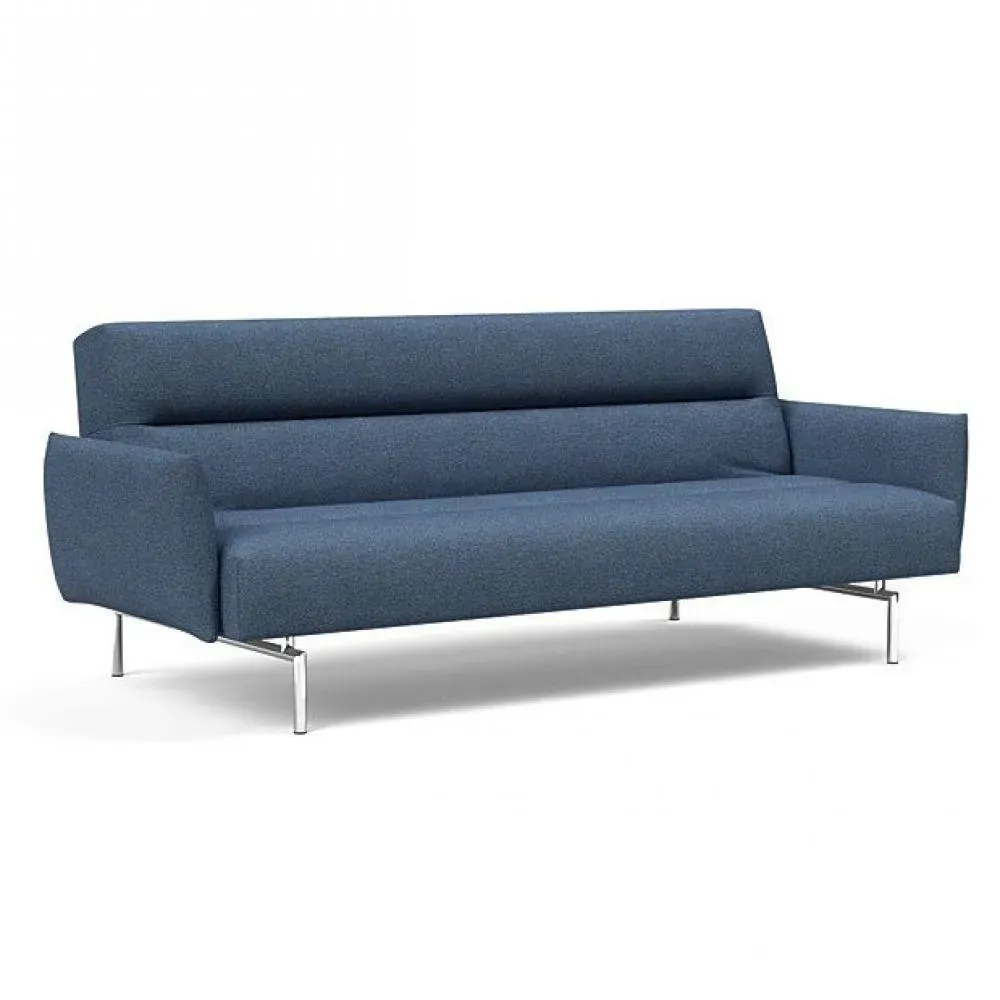 INNOVATION LIVING  Canapé lit JILLIS ARMS avec accoudoirs tissu Weda Blue