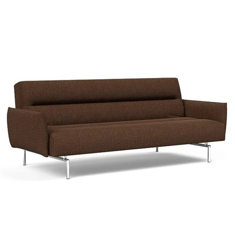 INNOVATION LIVING  Canapé lit JILLIS ARMS avec accoudoirs tissu Taura Cappuccino