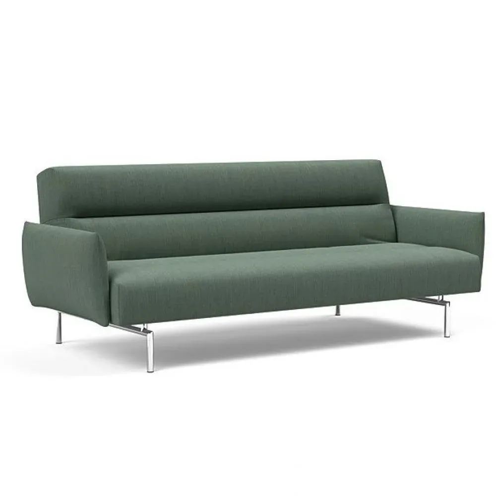 INNOVATION LIVING  Canapé lit JILLIS ARMS avec accoudoirs tissu Elegance Green