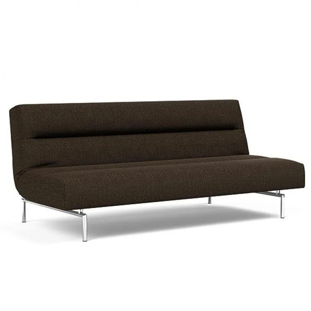 INNOVATION LIVING  Canapé lit JILLIS tissu Taura Chocco