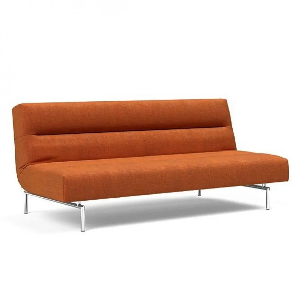 INNOVATION LIVING  Canapé lit JILLIS tissu Esina Rust Orange