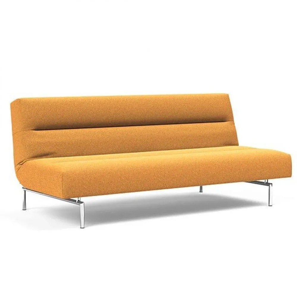 INNOVATION LIVING  Canapé lit JILLIS tissu Bouclé Ochre