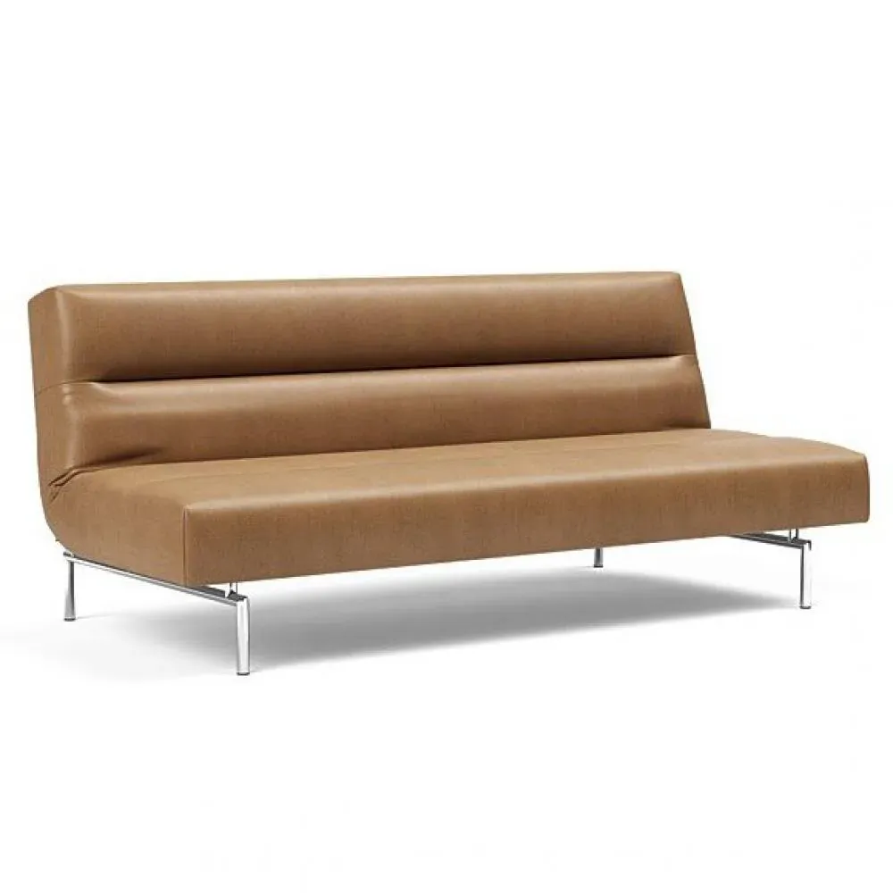 INNOVATION LIVING  Canapé lit JILLIS tissu Faunal Brown