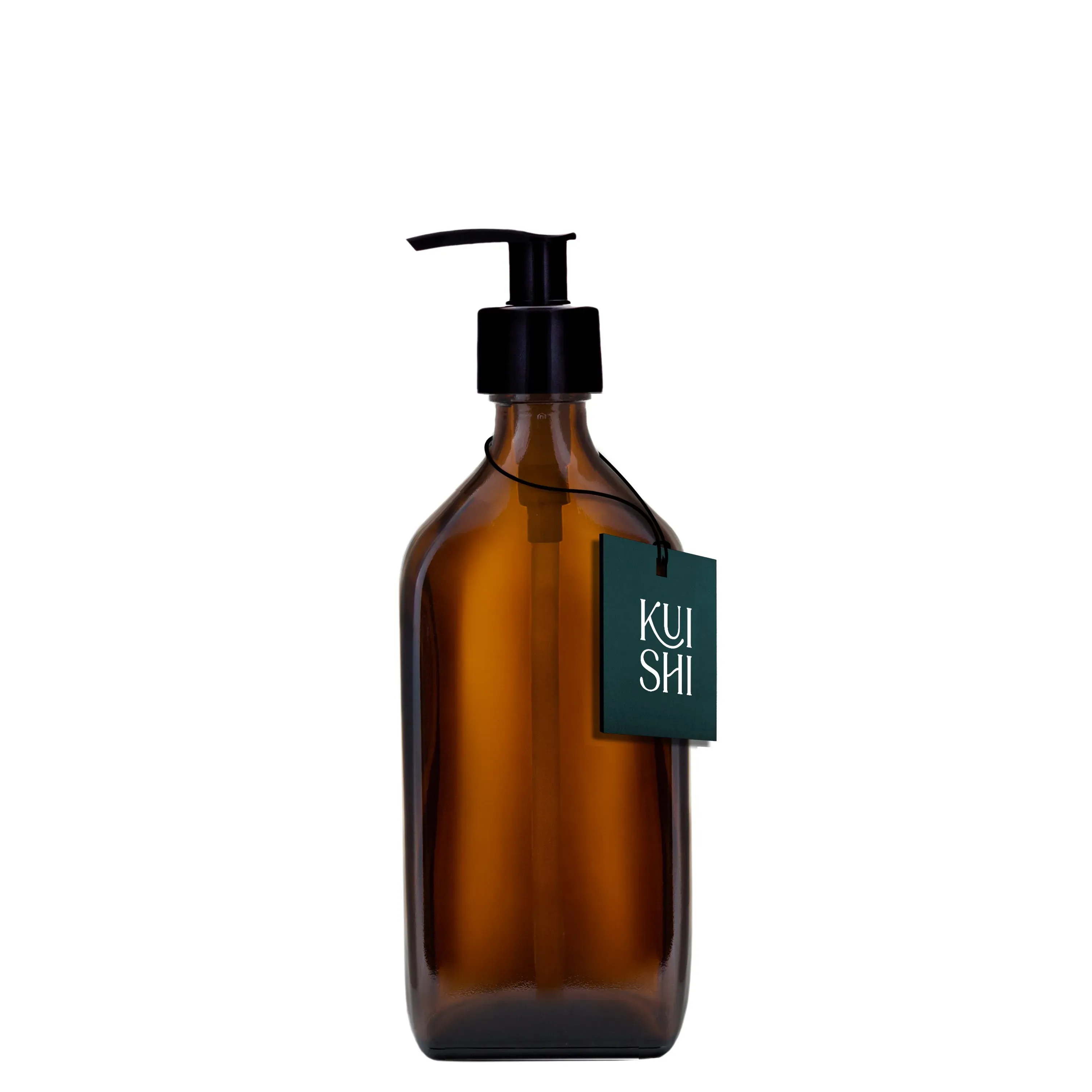 Distributeur de savon rectangulaire ambré