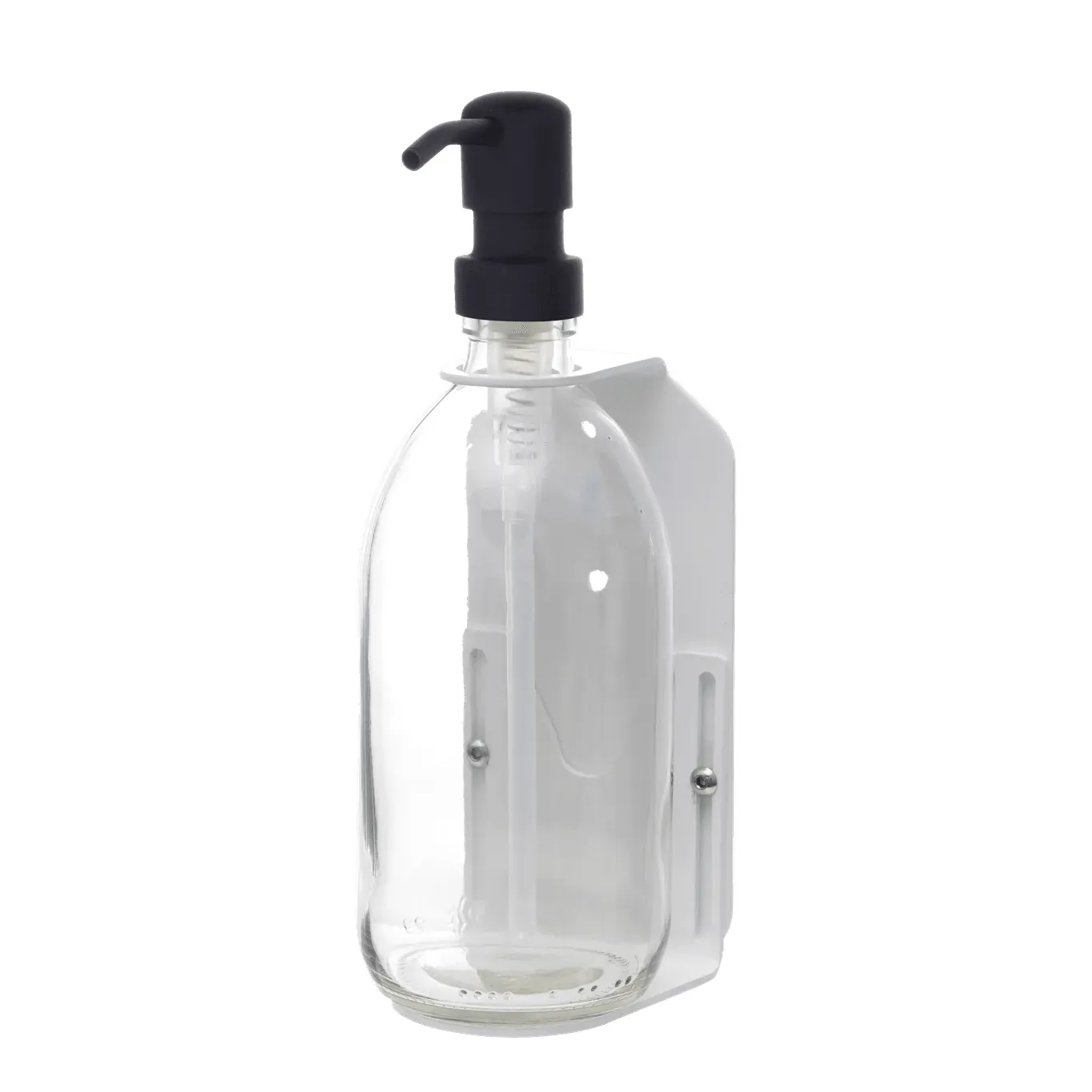 Distributeur de savon mural simple blanc