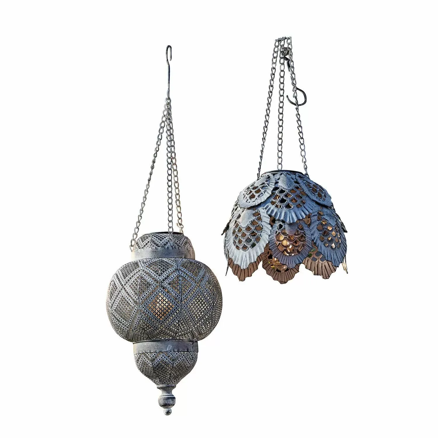 Lot de 2 lanternes solaires à suspendre Paale