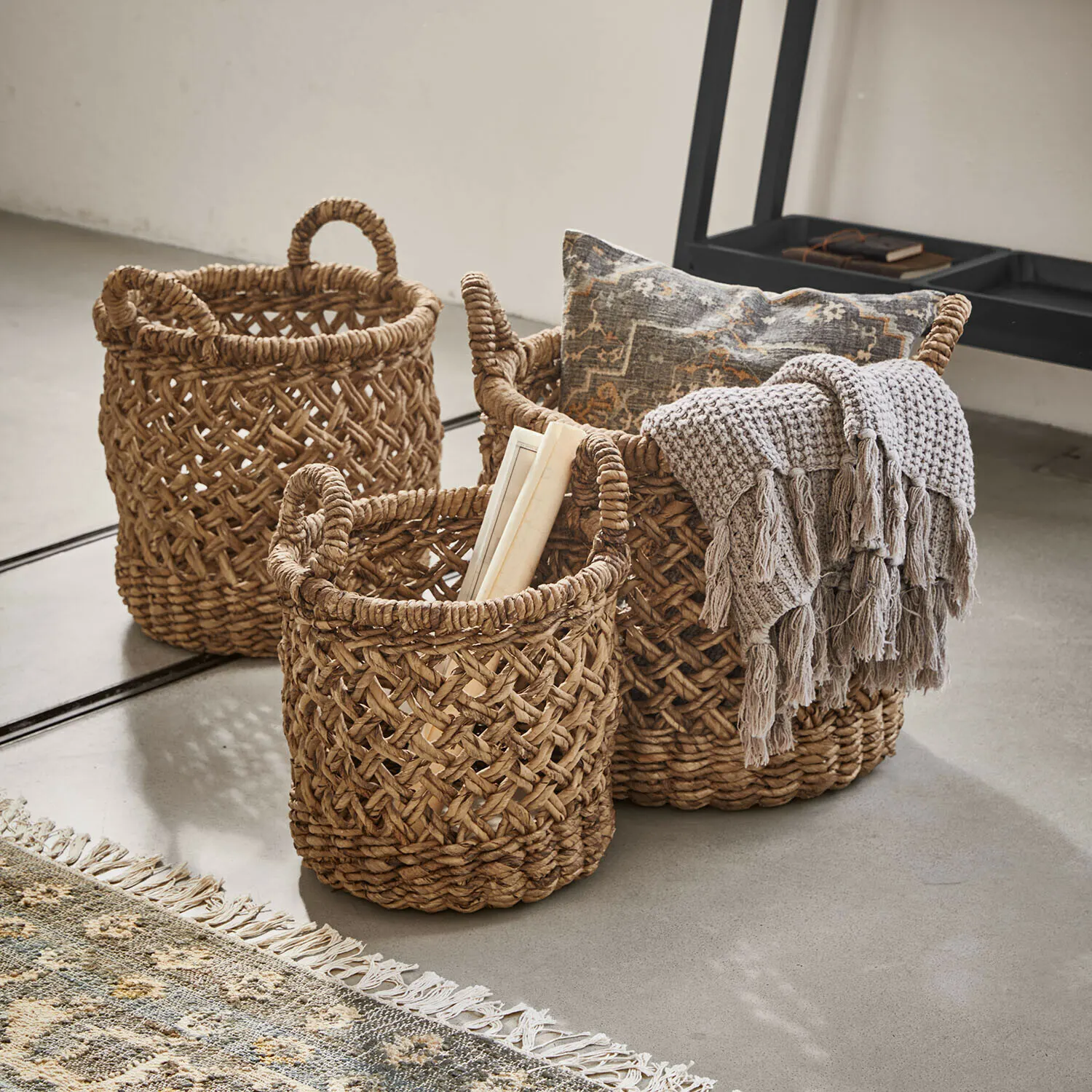 Lot de 3 paniers Orsenda