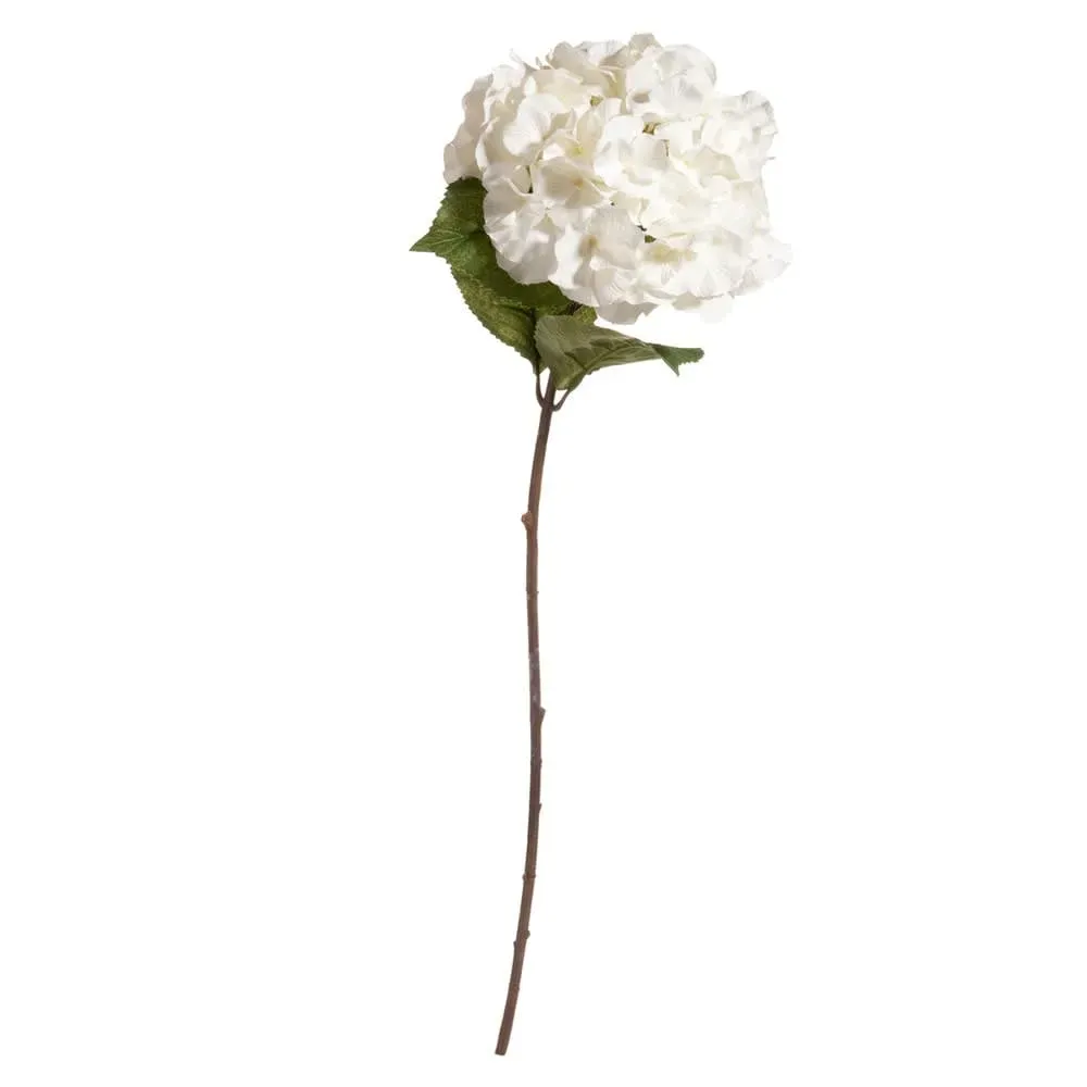 Fleur artificielle hortensia crème H 73 cm