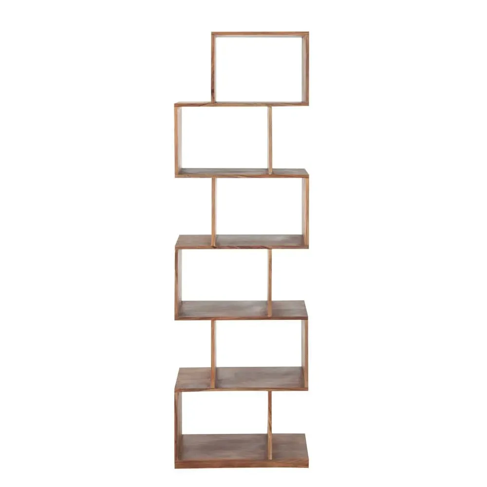 Étagère déstructurée 6 cases en sheesham massif L55