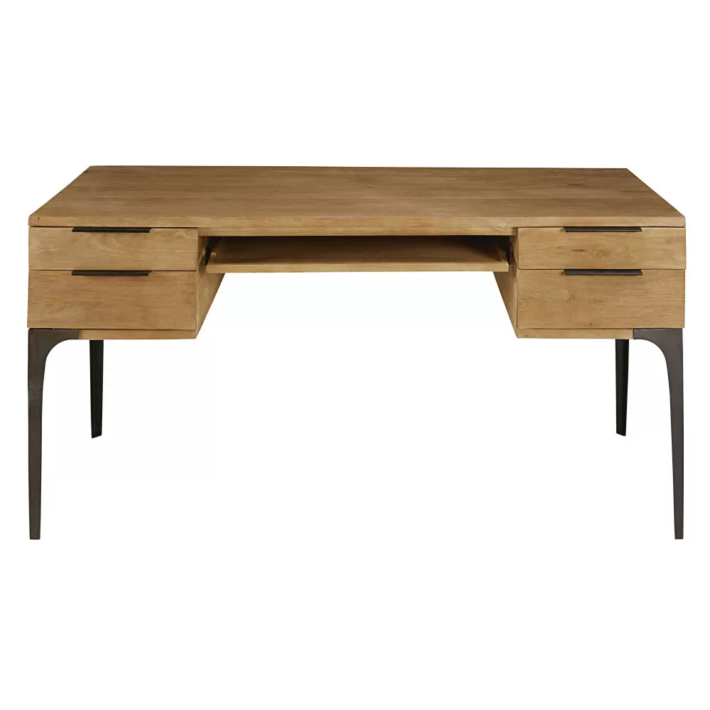Bureau 4 tiroirs en manguier et acacia