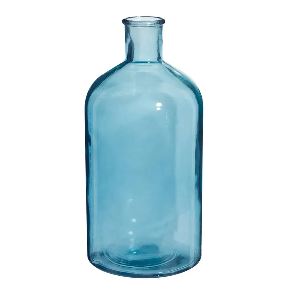 Bouteille déco H.28cm en verre ESCALE