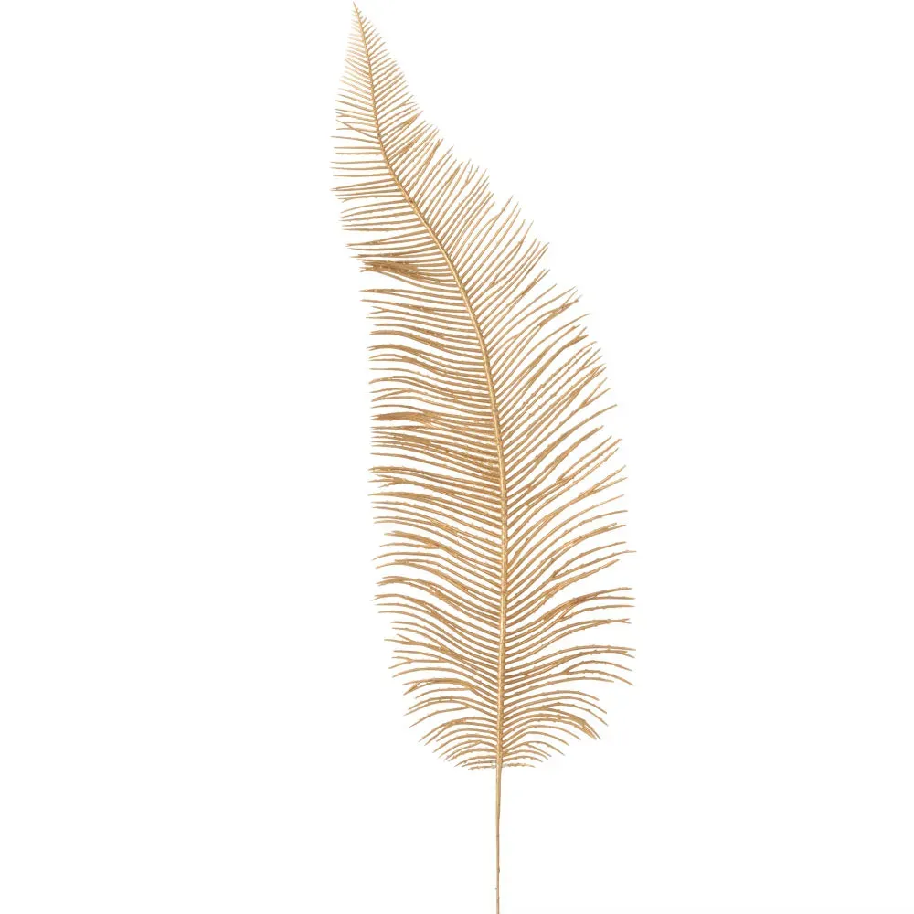 Branche de feuille de palmier dorée