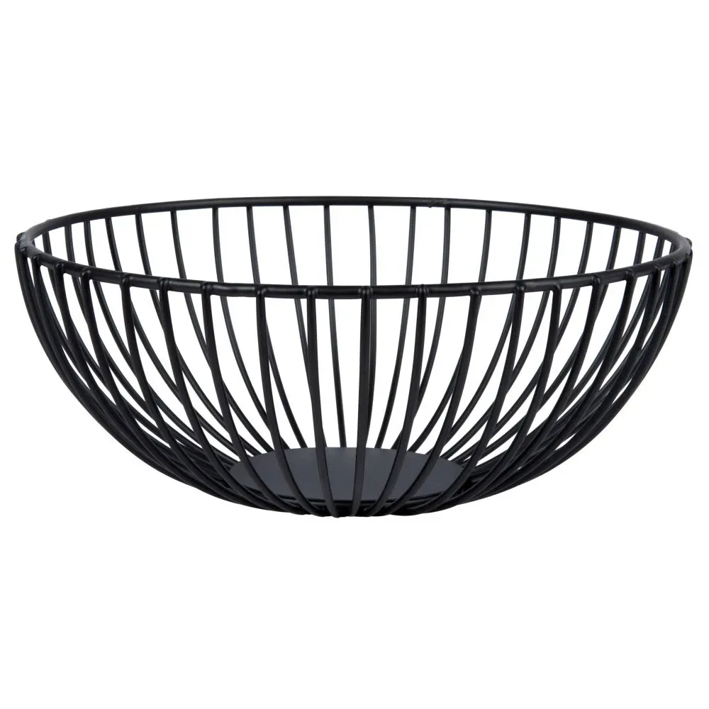 Corbeille filaire en métal noir D20