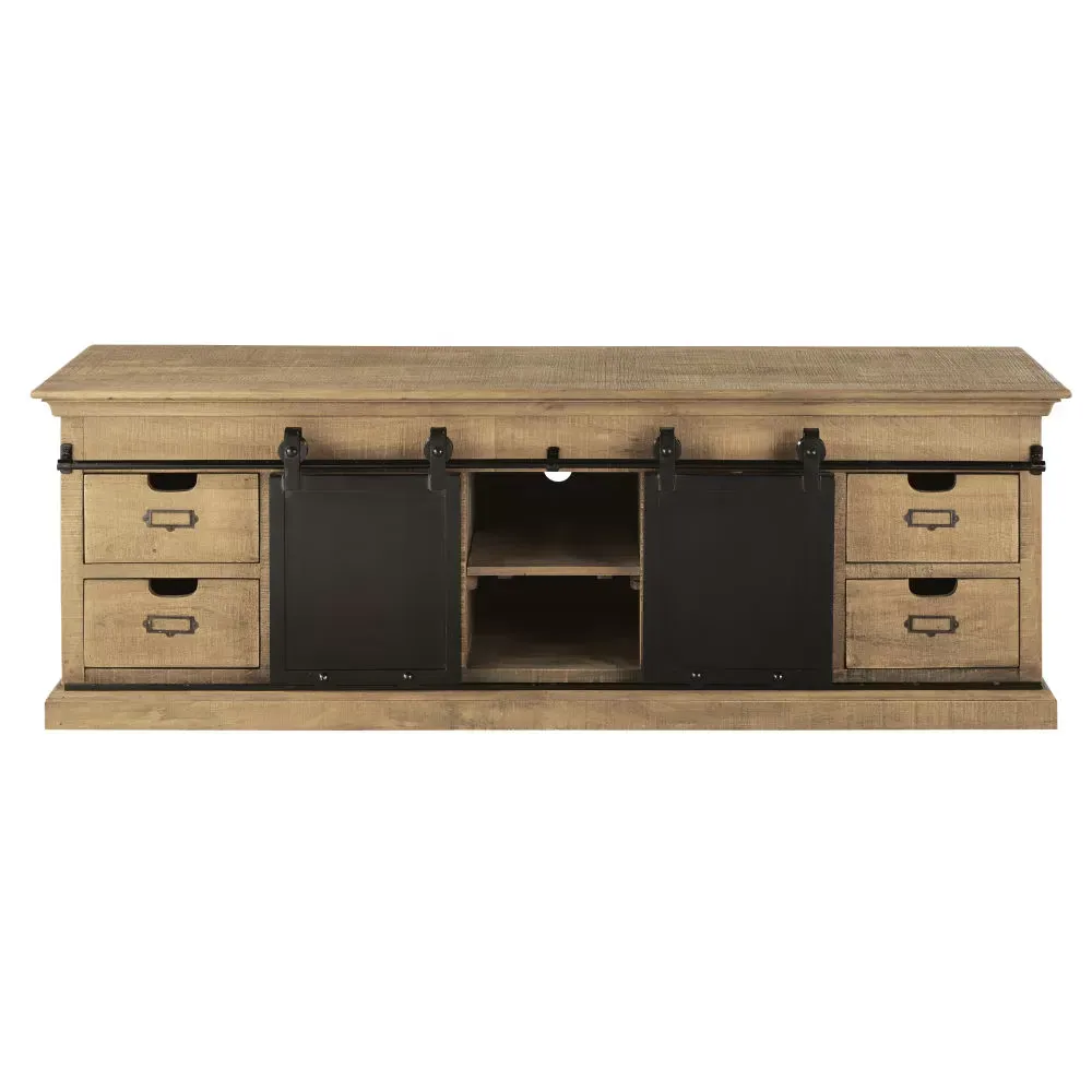 Meuble TV 2 portes coulissantes