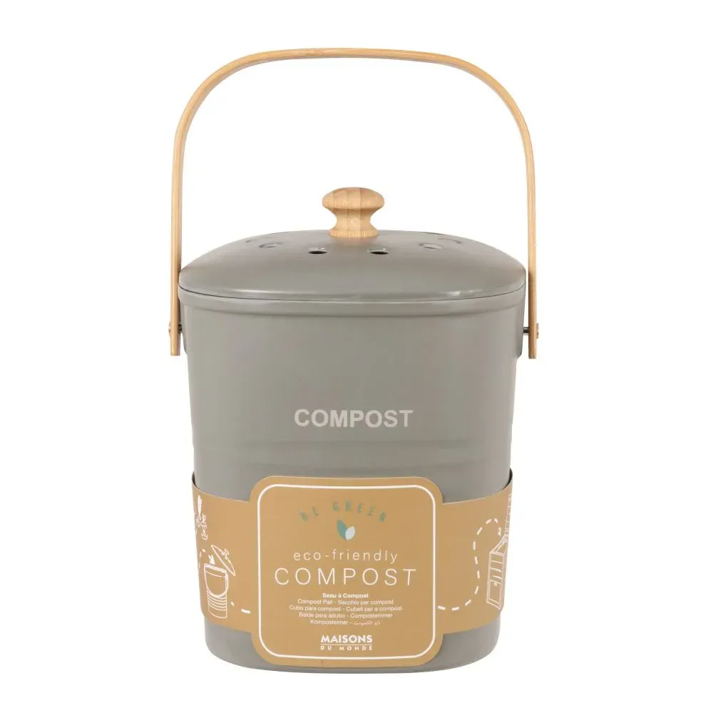 Compost en mélamine verte, fibre de maïs et bambou