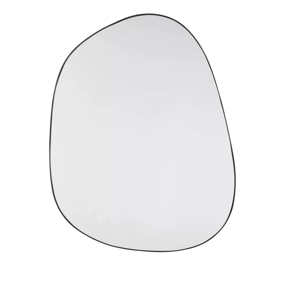Miroir organique en métal noir 111x86