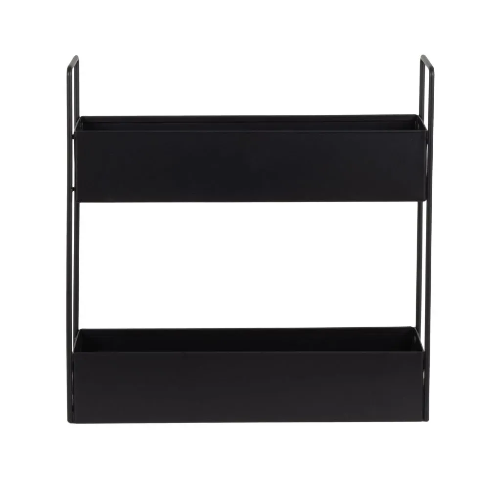 Etagère de cuisine à poser en métal noir