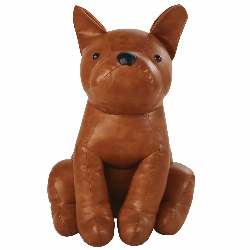 Déco à poser chien marron H78