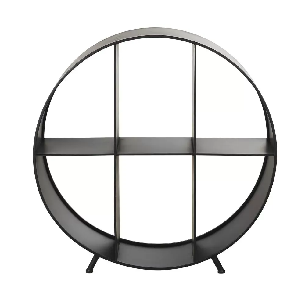 Porte bûche sur pied en métal noir