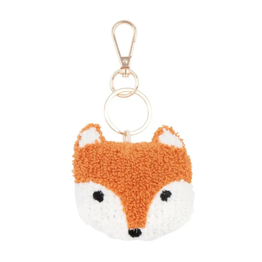 Porte-clés renard orange et blanc