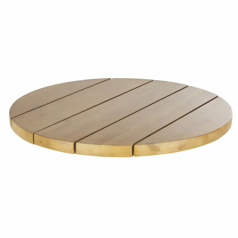 Plateau de table rond en acacia 2 personnes D60