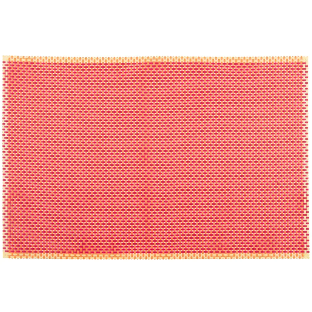 Set de table orange et rose fuchsia