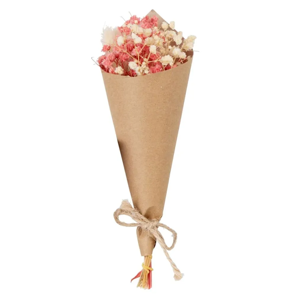 Bouquet de fleurs séchées roses