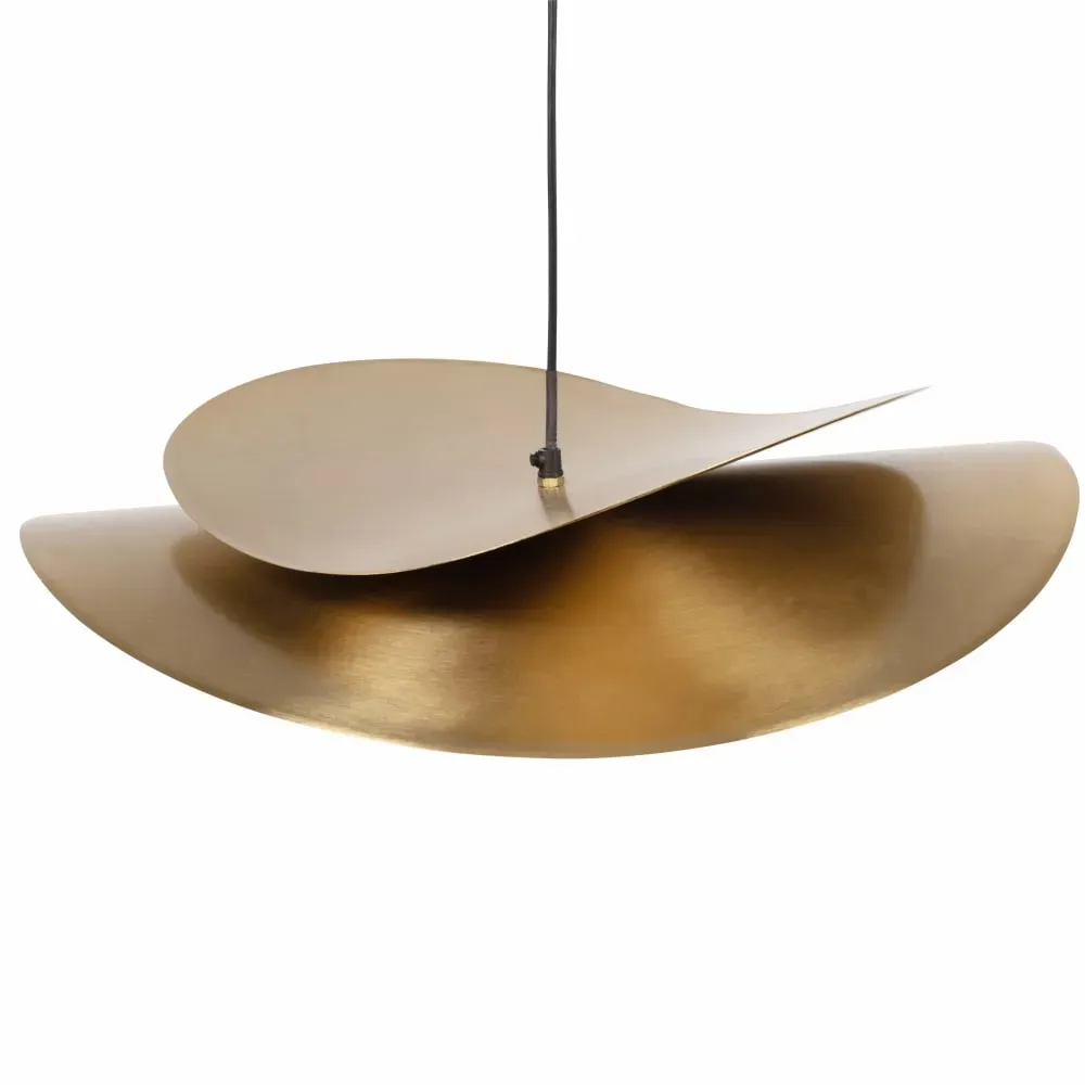 Suspension aérienne en fer doré