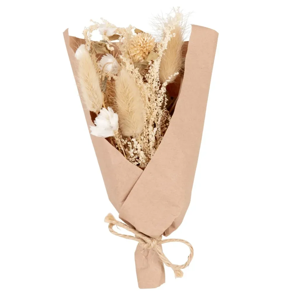 Bouquet de fleurs séchées marron
