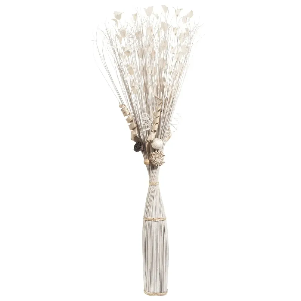 Fleurs séchées blanches/crème H150