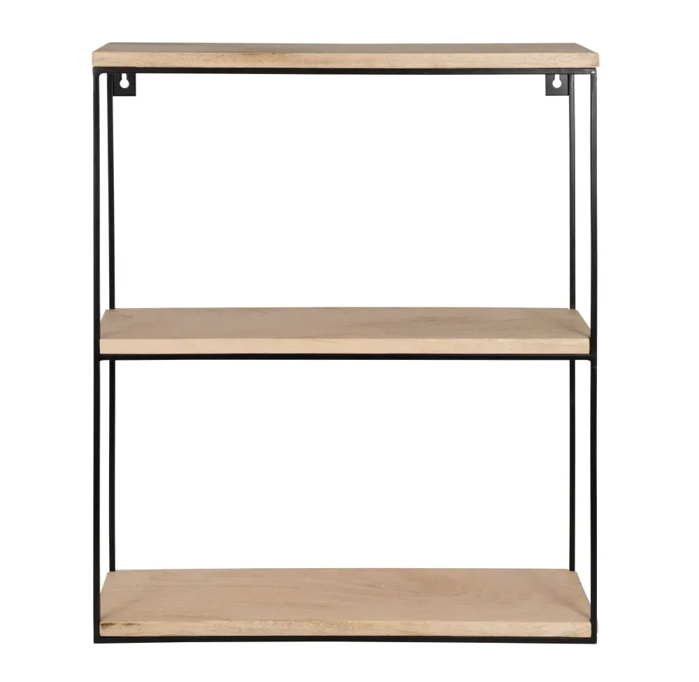 Etagère en manguier et métal