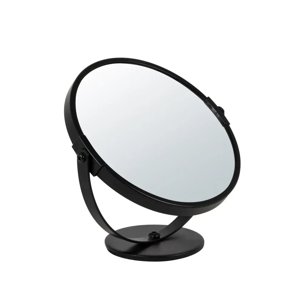 Miroir à poser grossissant en métal noir D17