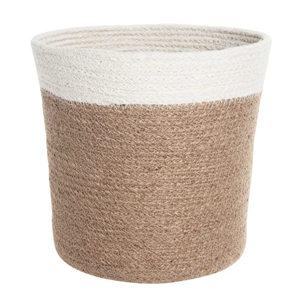 Panier en jute marron