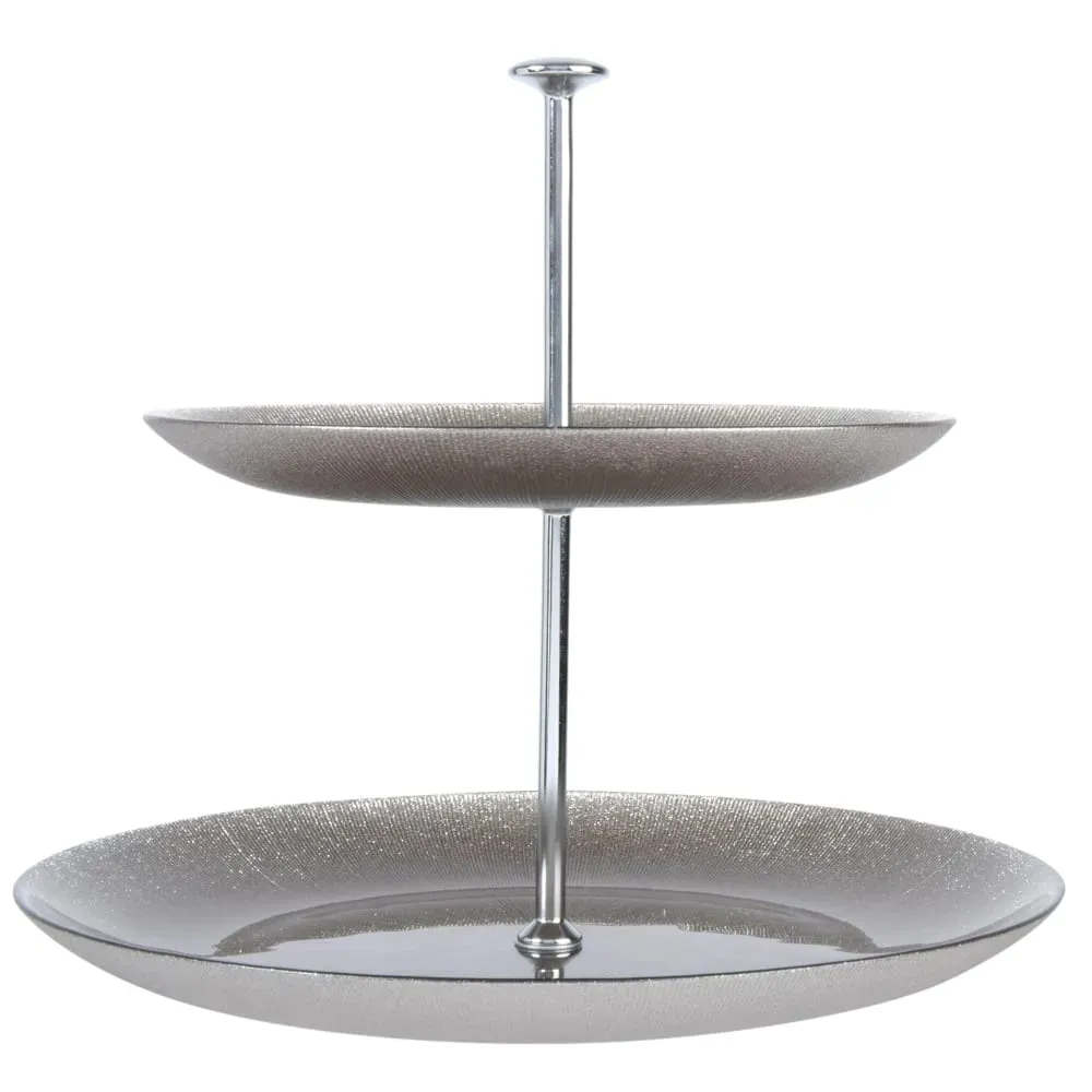 Serviteur en verre gris