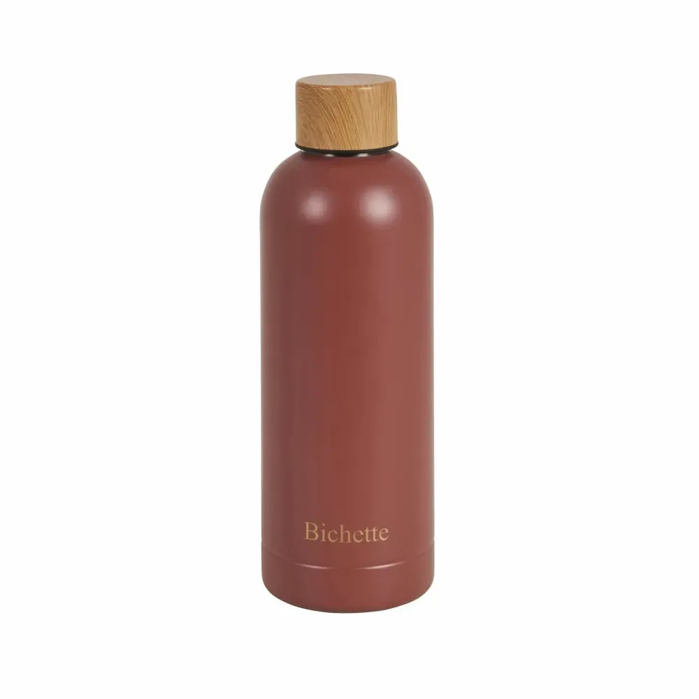 Bouteille isotherme en acier rose 0,5L
