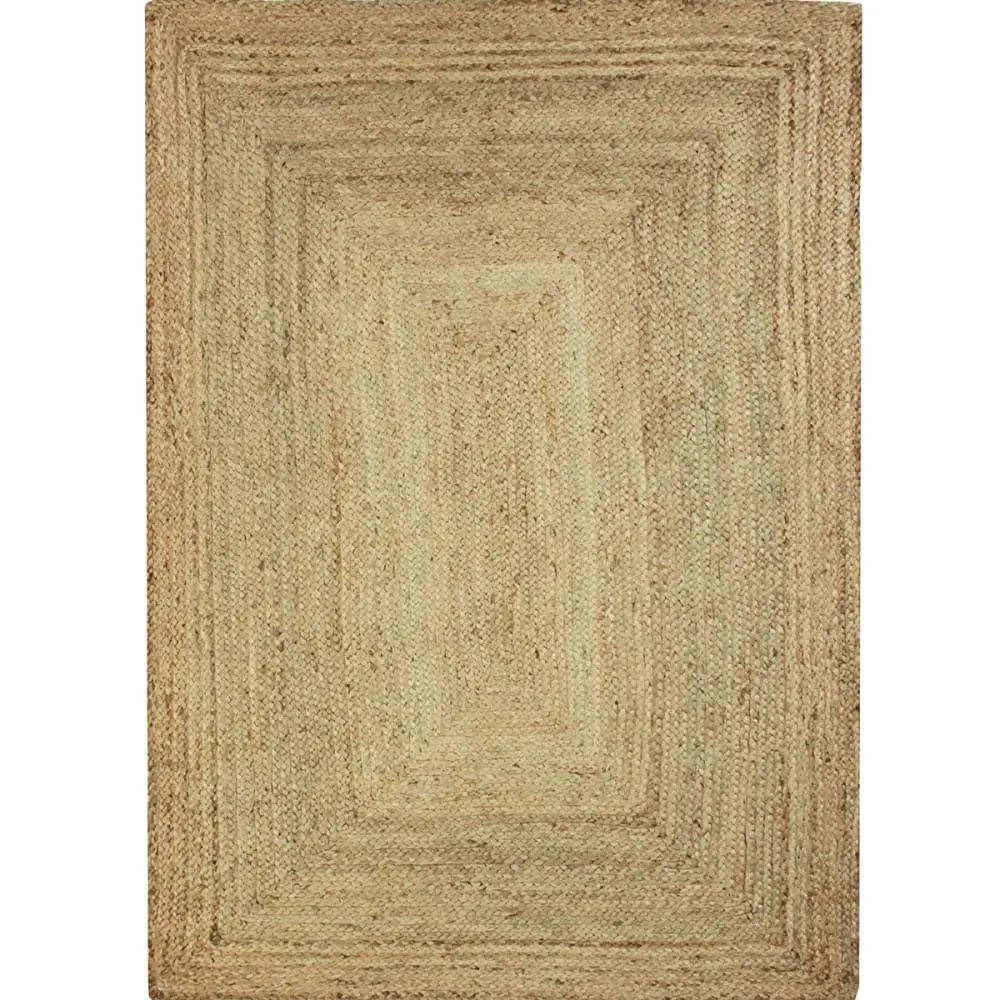 Tapis en jute tressé naturel artisanal 120x170