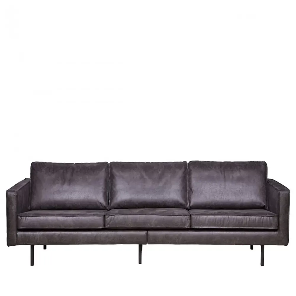 Canapé 4 places en cuir recyclé vintage L277