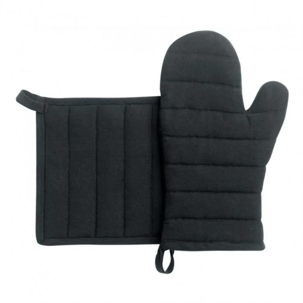 en Coton noir 15x30+20x20 cm