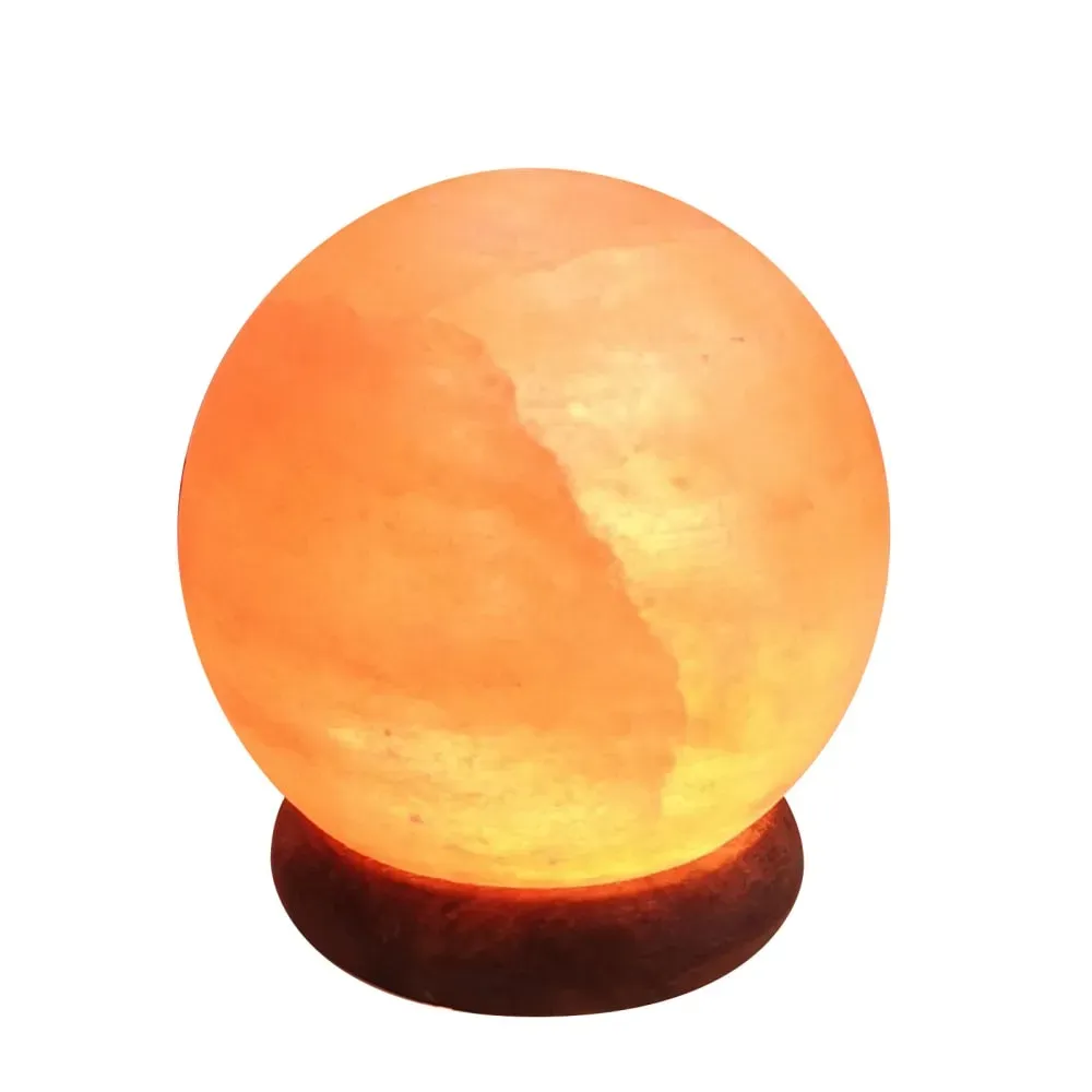 Lampe USB en cristal de sel d'Himalaya sphère