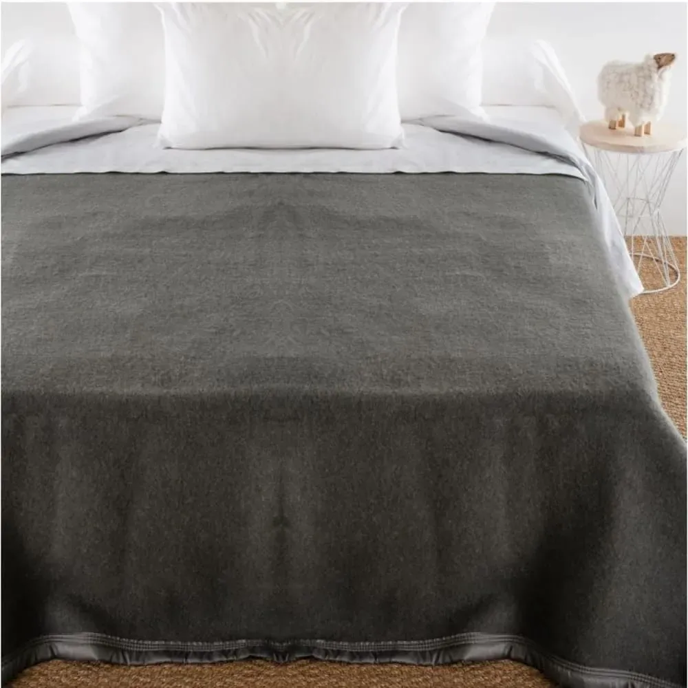 Couverture coton anthracite 260x240 cm