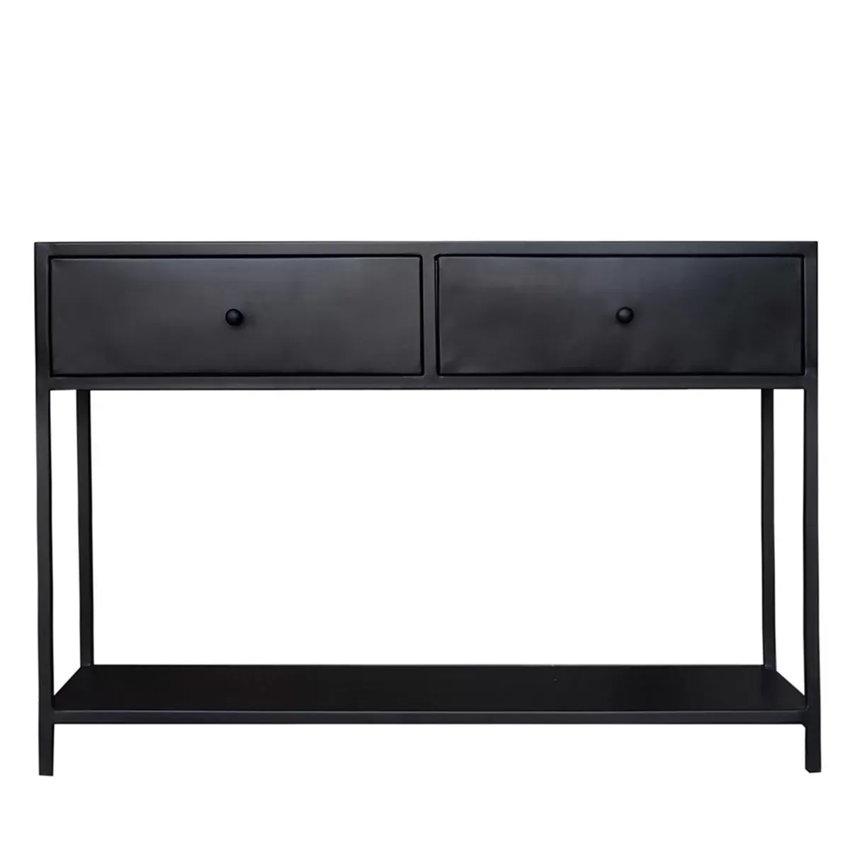 Console en métal 2 tiroirs