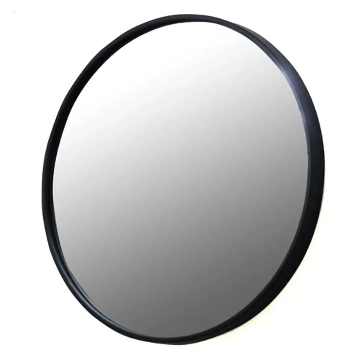 Miroir rond -L60,000 x l60,000 x h0,000 cm - Noir - Métal