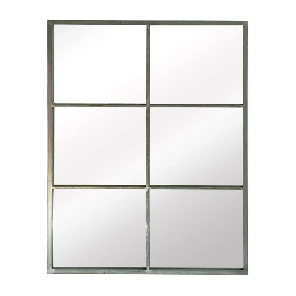 Miroir verrière rectangulaire gris 85x110