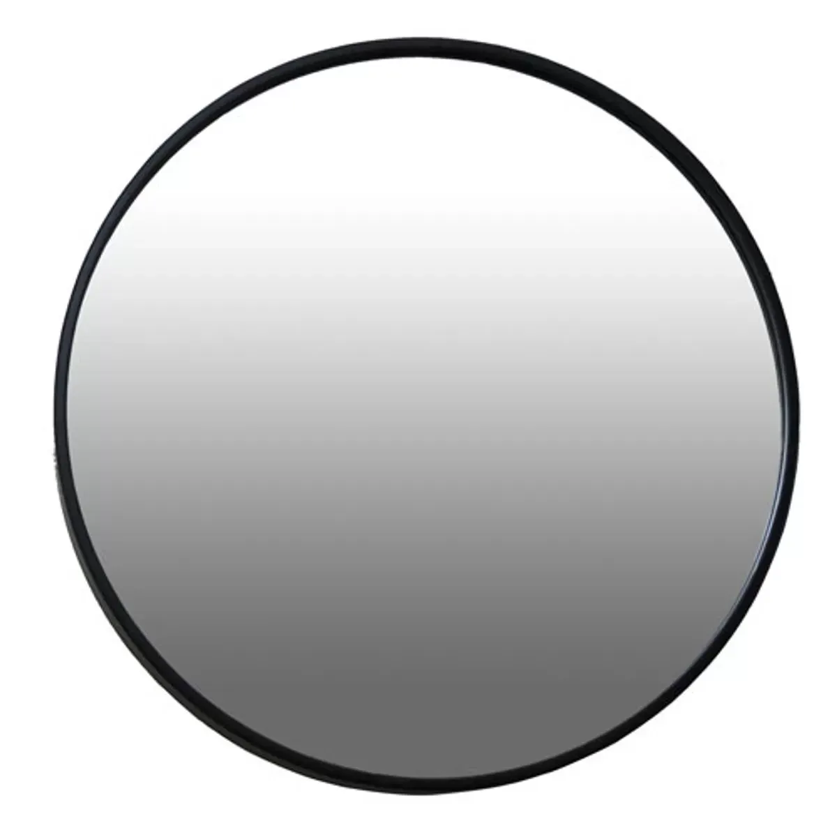 Miroir rond -L40,000 x l40,000 x h0,000 cm - Noir - Métal