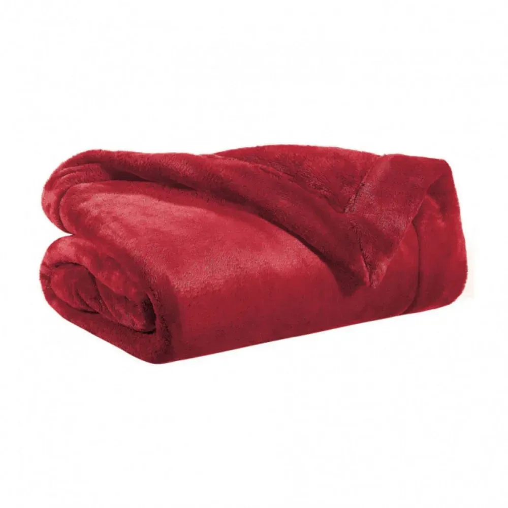 Plaid en Polyester Rubis 150x200 cm