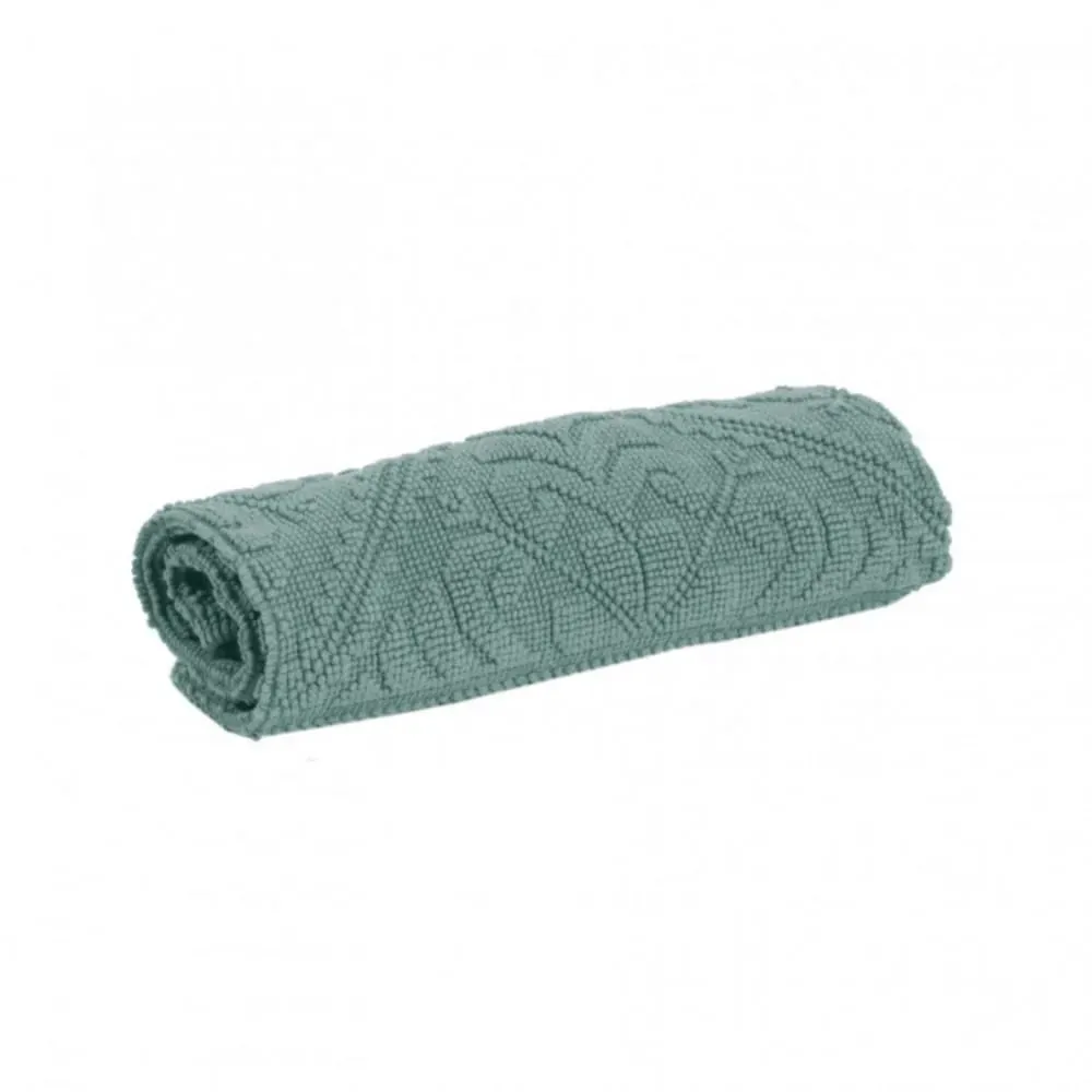Tapis de bain en Coton vert 54x64 cm